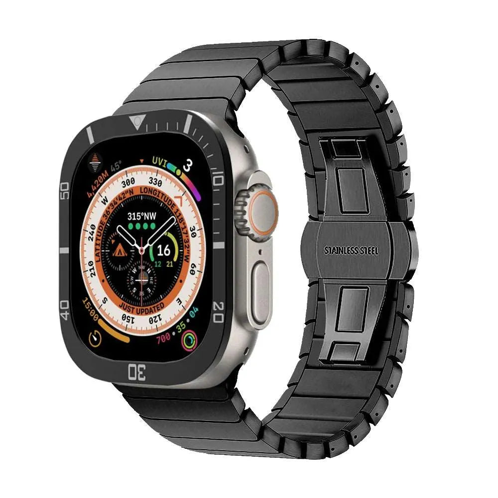 Tempered Glass Protective Bezel Frame Compatible with Apple Watch Ultra 49mm