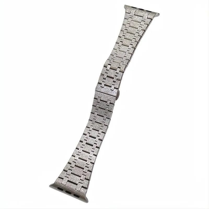 Integrated Stainless Steel Watch Band Compatible with Apple Watch – Butterfly Clasp-ModuLoop-Viva Timepiece
