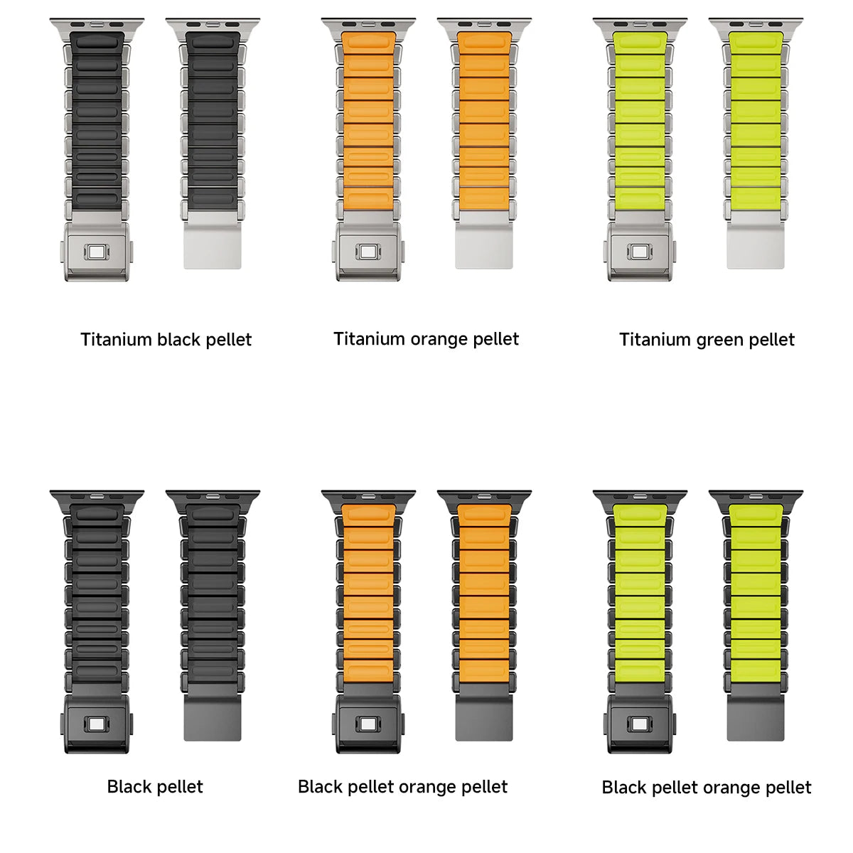 Titanium Magnetic Bracelet Strap – Compatible with Apple Watch