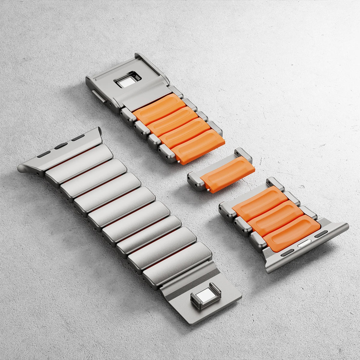 Titanium Magnetic Bracelet Strap – Compatible with Apple Watch
