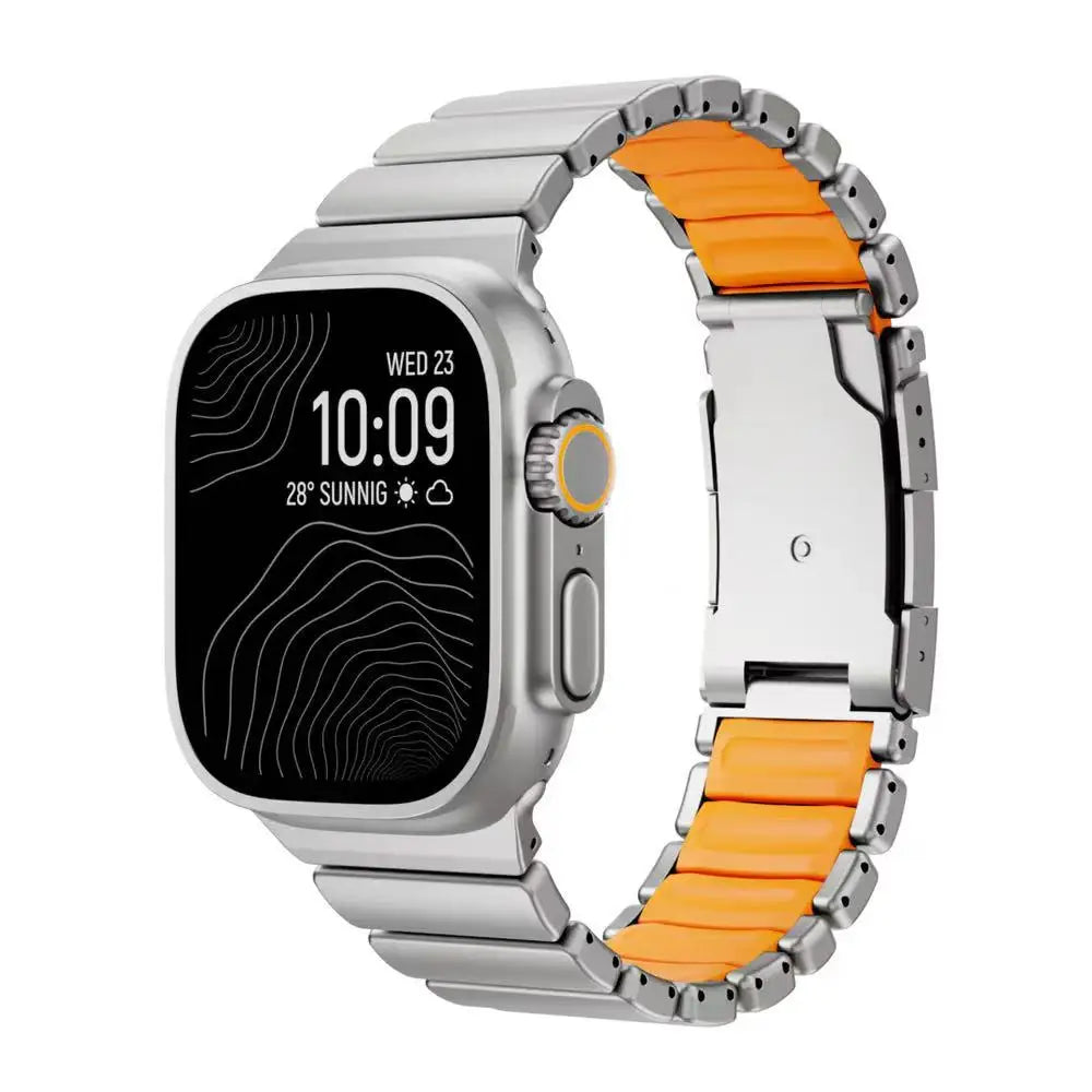 Titanium Magnetic Bracelet Strap – Compatible with Apple Watch