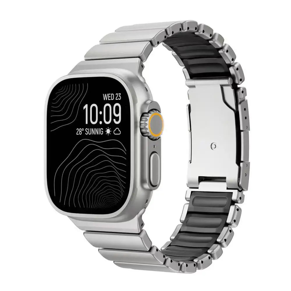 Titanium Magnetic Bracelet Strap – Compatible with Apple Watch