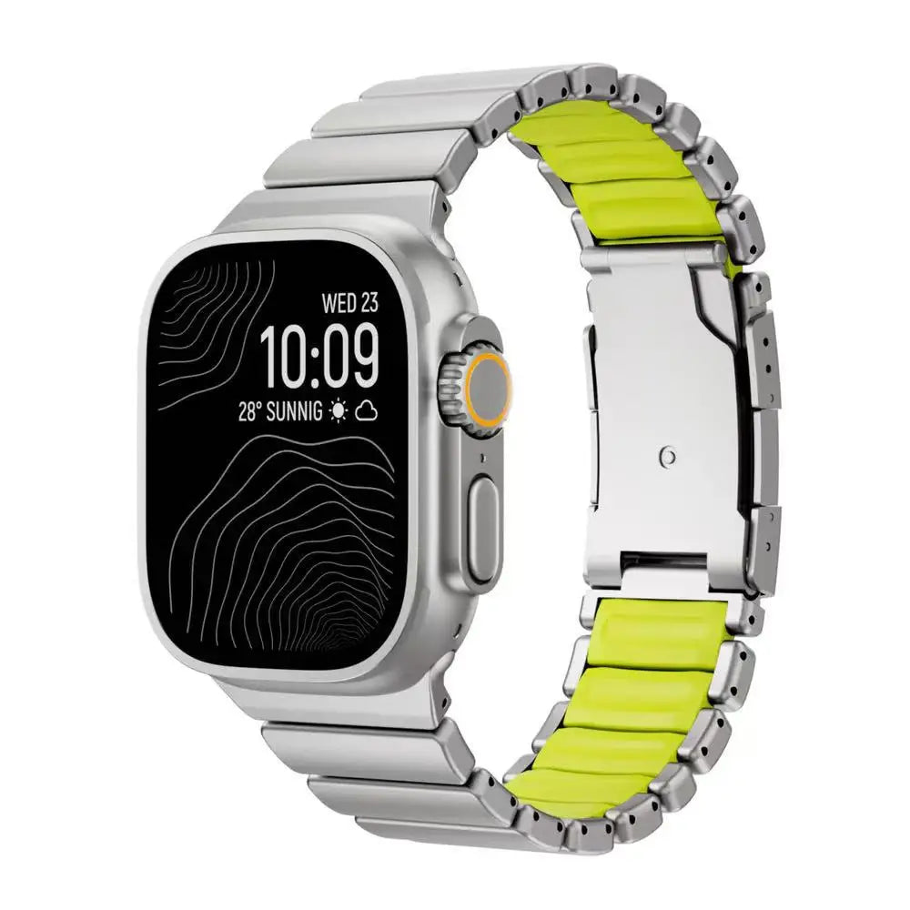 Titanium Magnetic Bracelet Strap – Compatible with Apple Watch