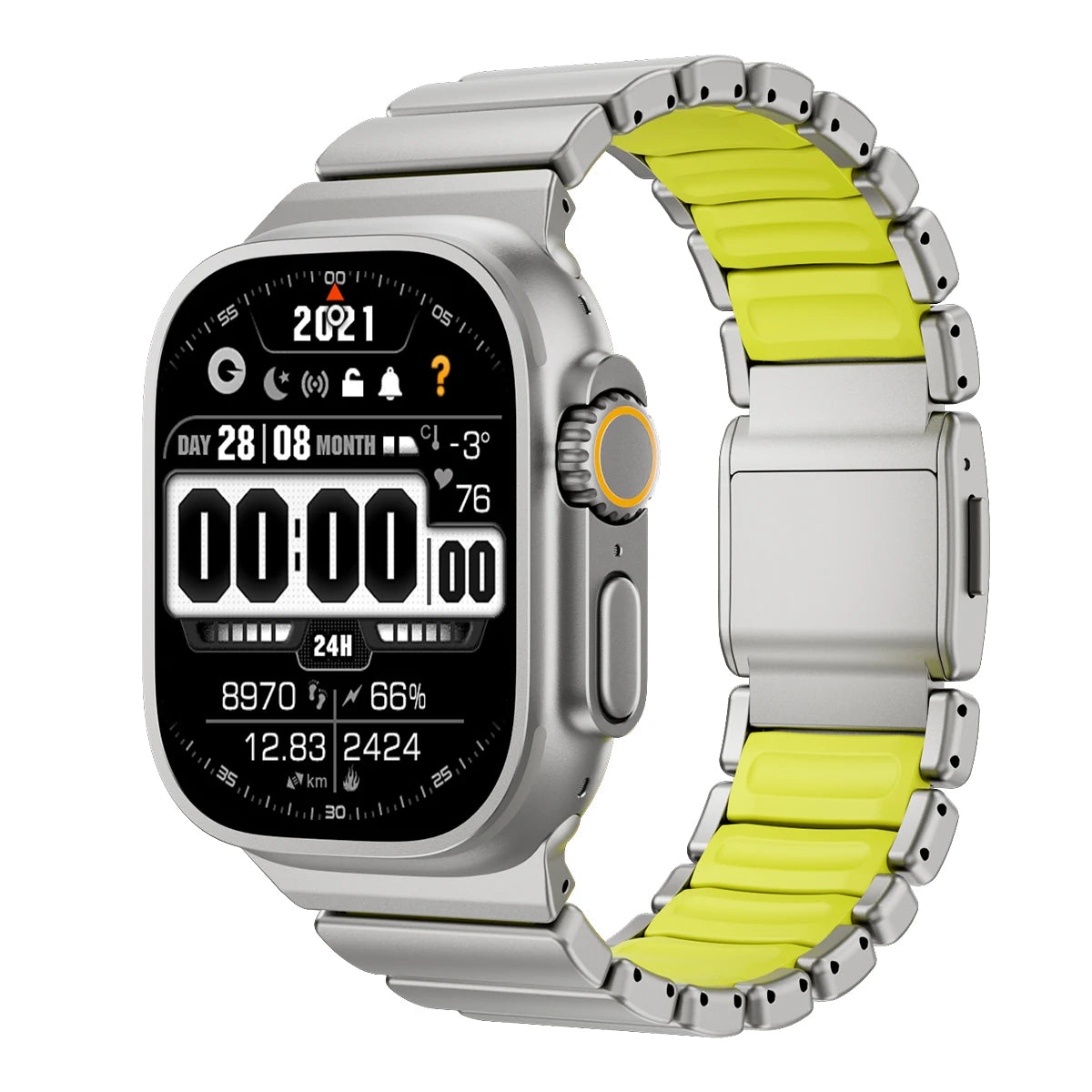 Titanium Magnetic Bracelet Strap – Compatible with Apple Watch