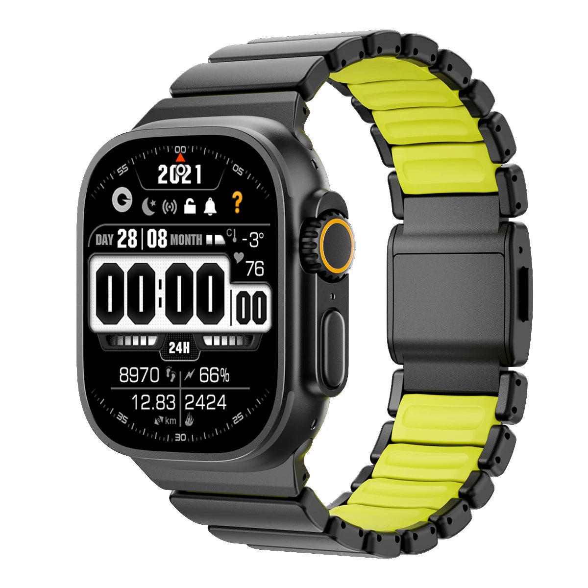Titanium Magnetic Bracelet Strap – Compatible with Apple Watch