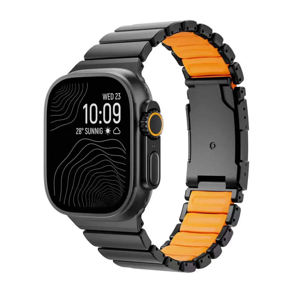 Titanium Magnetic Bracelet Strap – Compatible with Apple Watch