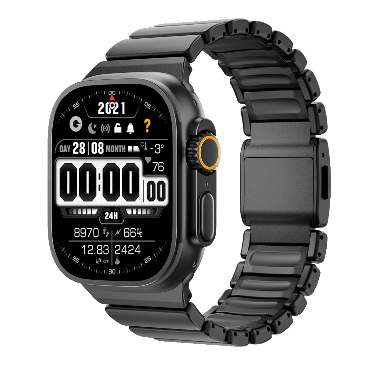 Titanium Magnetic Bracelet Strap – Compatible with Apple Watch