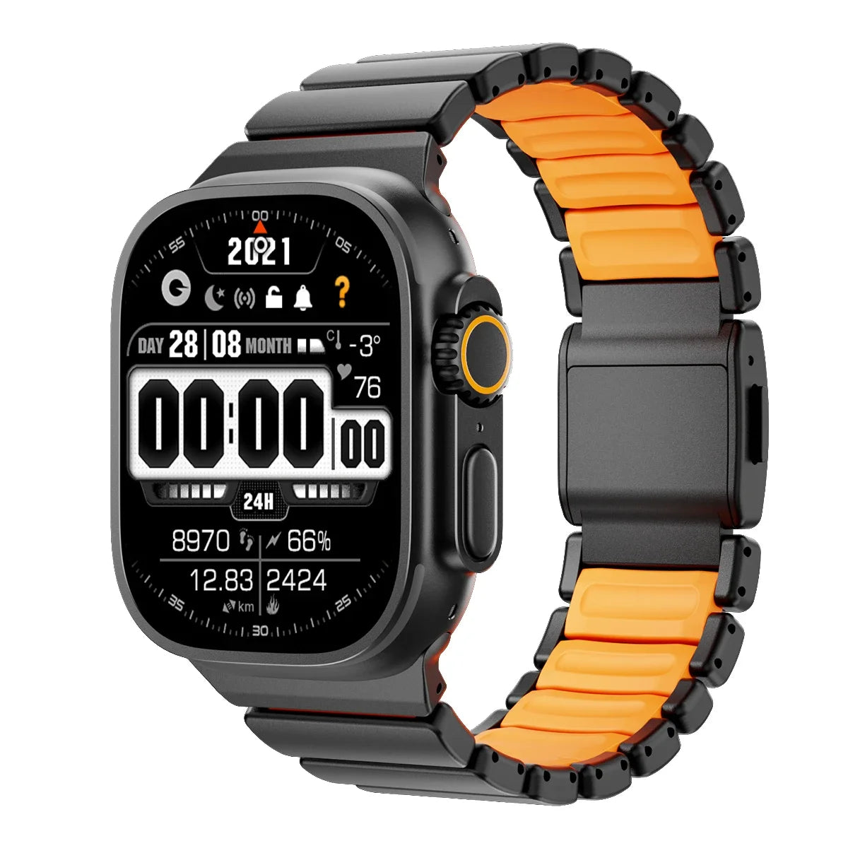 Titanium Magnetic Bracelet Strap – Compatible with Apple Watch