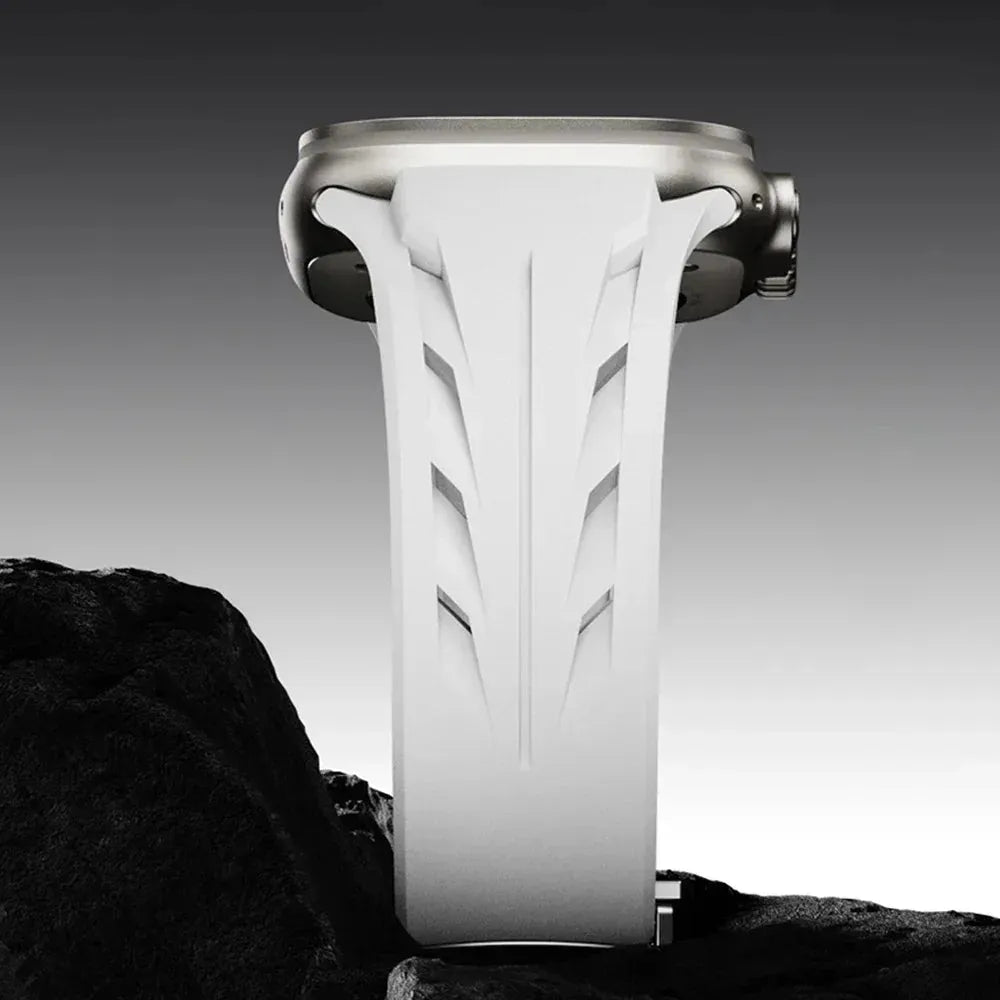 Universal Cut-to-Size Rubber Sports Strap for Apple Watch 42–49mm-Tivra-Viva Timepiece