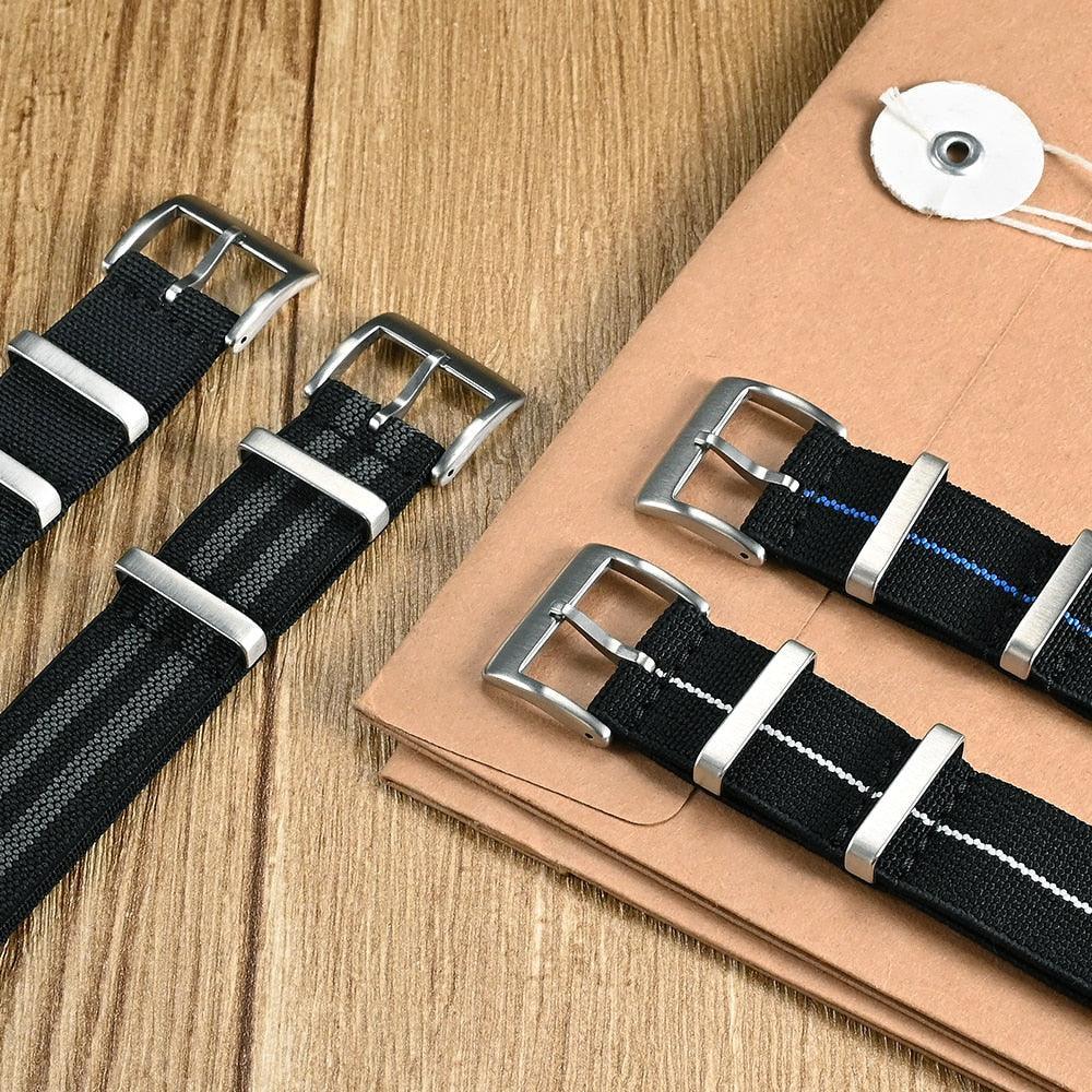 Universal Pilot Nato Watch Strap 20mm 22mm Green Yellow 20mm