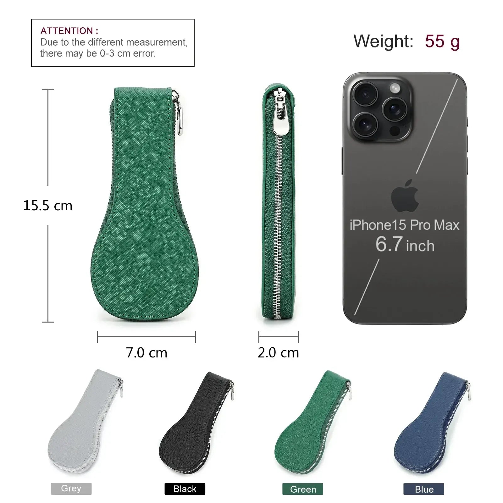 VivaPort Retro Leather Single Slot Watch Case Travel Pouch