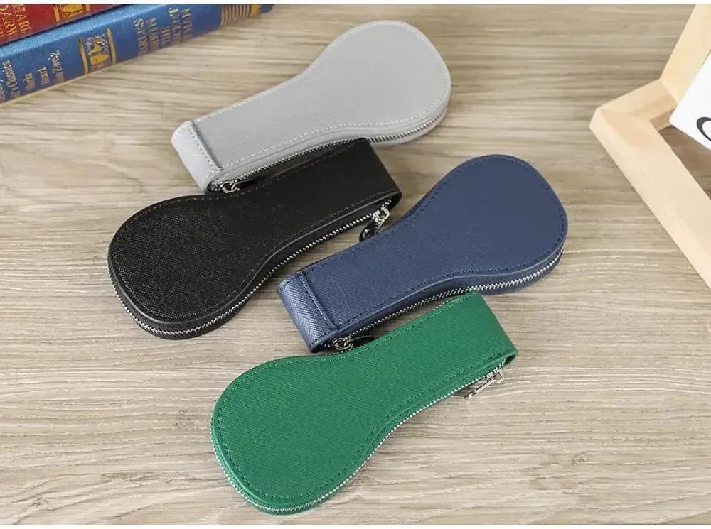 VivaPort Retro Leather Single Slot Watch Case Travel Pouch