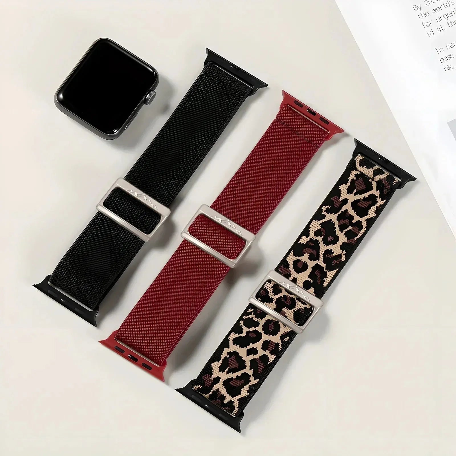 Woven Nylon Strap Compatible with Apple Watch 38–49mm