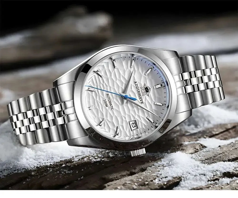 ADDIESDIVE 39mm Automatic Textured Dial Watch – Jubilee Bracelet-Addiesdive-Viva Timepiece