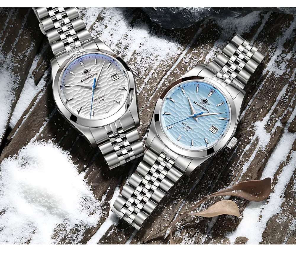 ADDIESDIVE 39mm Automatic Textured Dial Watch – Jubilee Bracelet-Addiesdive-Viva Timepiece