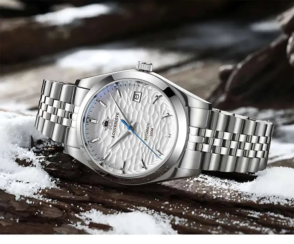 ADDIESDIVE 39mm Automatic Textured Dial Watch – Jubilee Bracelet-Addiesdive-Viva Timepiece