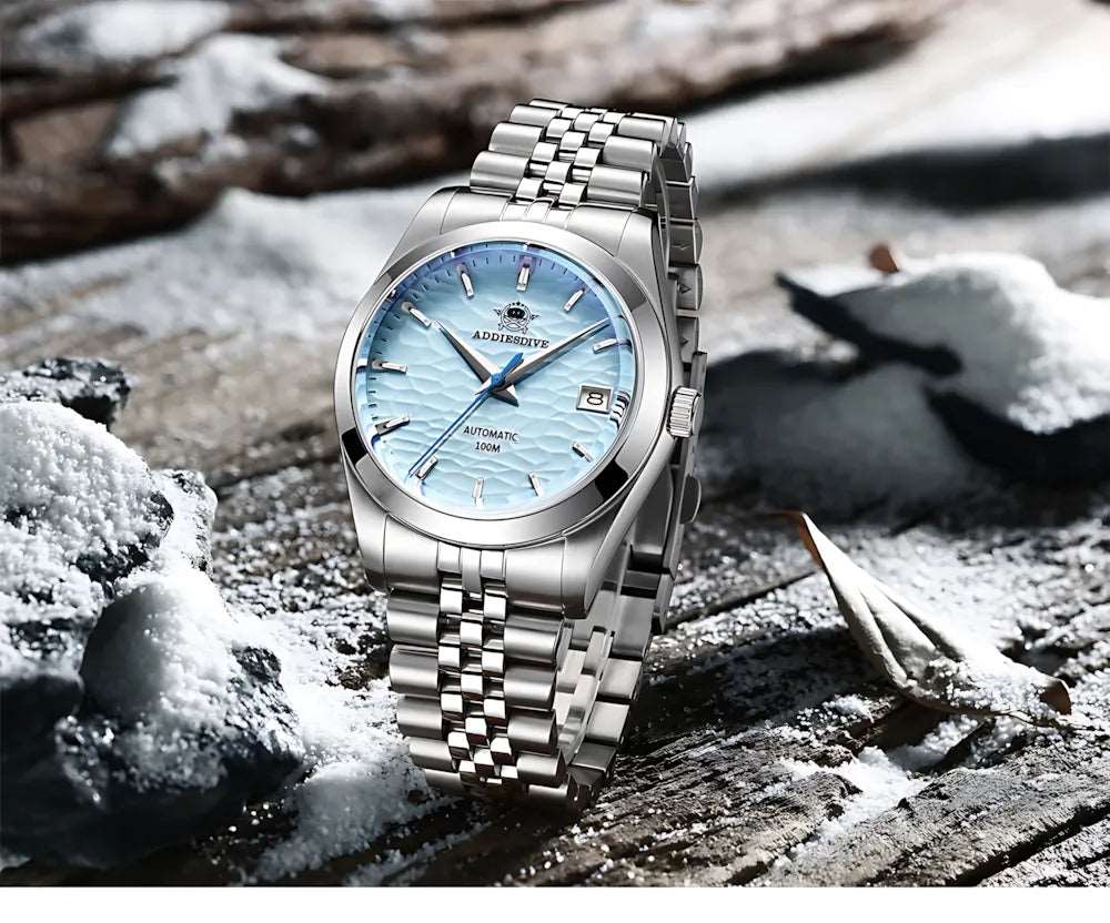 ADDIESDIVE 39mm Automatic Textured Dial Watch – Jubilee Bracelet-Addiesdive-Viva Timepiece