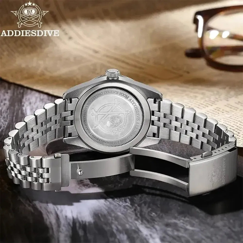 ADDIESDIVE 39mm GMT Quartz Diver Watch – Swiss Ronda 515-24H, 200M-ADDIESDIVE-Viva Timepiece