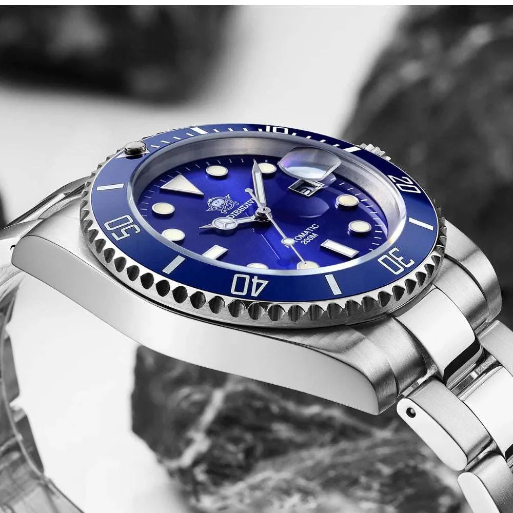 Addiesdive 41mm Automatic Diver Watch – Sapphire Crystal, Ceramic Bezel, NH35-Addiesdive-Viva Timepiece