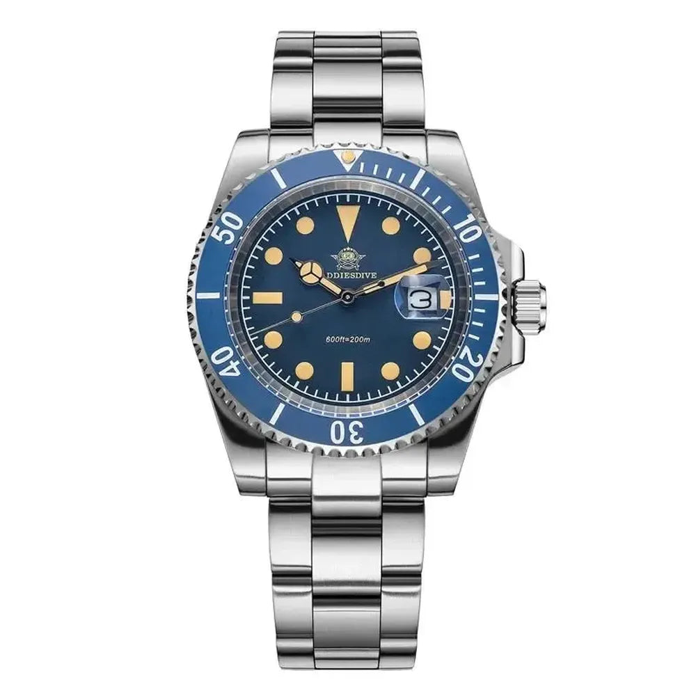 ADDIESDIVE AD2054 41mm Quartz Diver Watch – Ceramic Bezel, 200M-Addiesdive-Viva Timepiece
