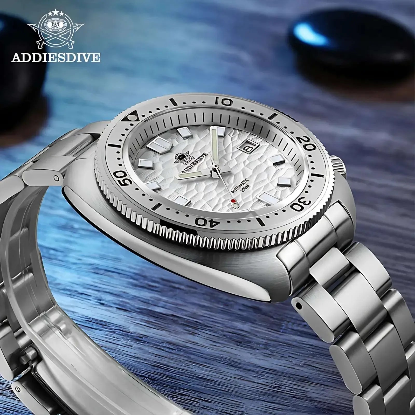 ADDIESDIVE Turtle-Style 43.8mm Automatic Diver Watch – NH35A, 3D Dial, 200M-Addiesdive-Viva Timepiece