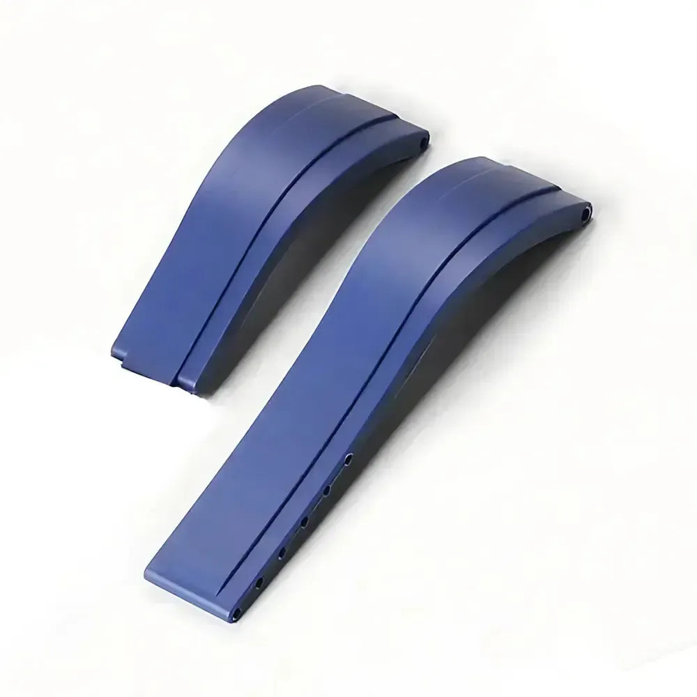 20mm Curved-End TPU Rubber Watch Strap with Deployment Clasp – Premium Fit for Sport Watches-Straptique-Viva Timepiece