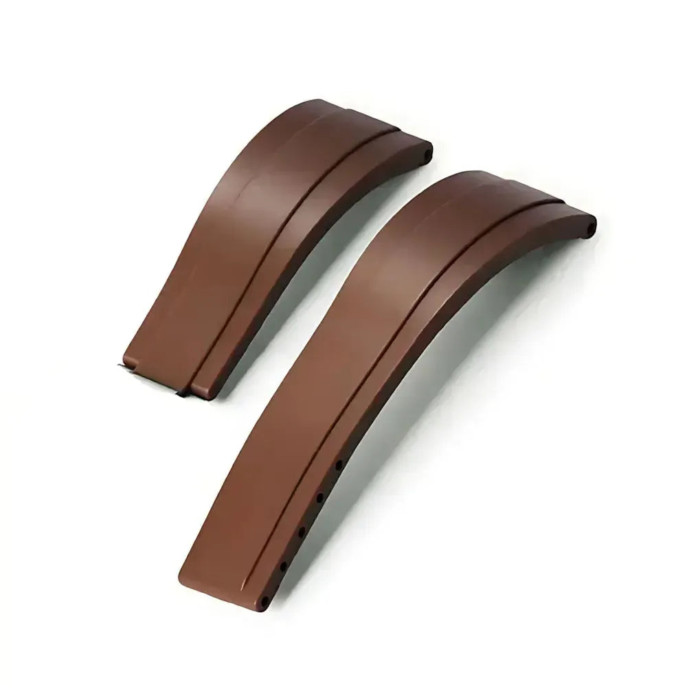 20mm Curved-End TPU Rubber Watch Strap with Deployment Clasp – Premium Fit for Sport Watches-Straptique-Viva Timepiece