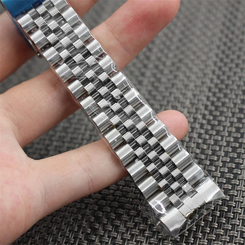 Curved End Jubilee Watch Bracelet – Compatible with Datejust-ChronoCraft-Viva Timepiece