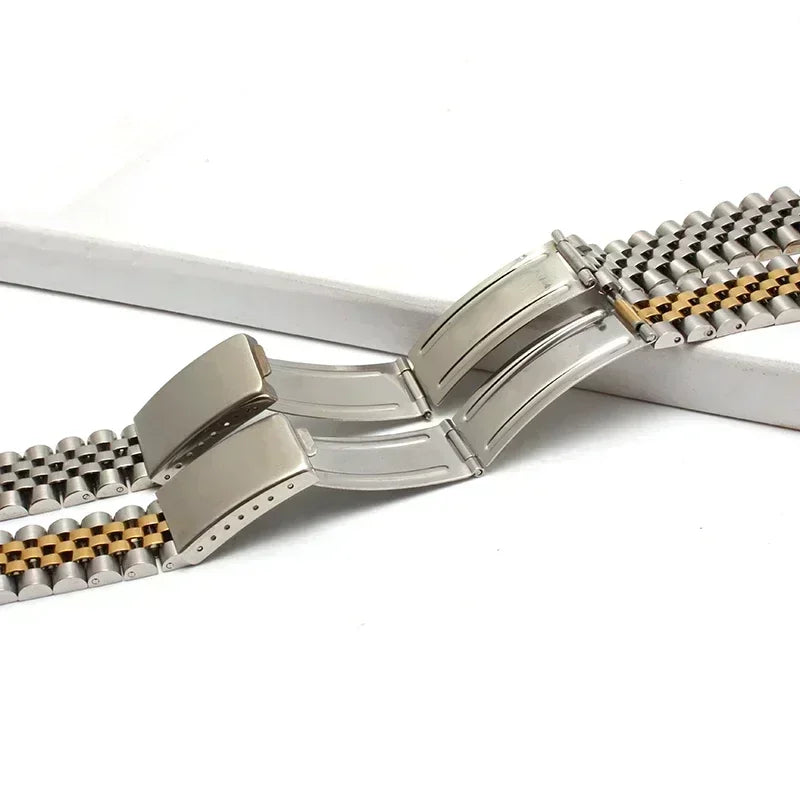 Curved End Jubilee Watch Bracelet – Compatible with Datejust-ChronoCraft-Viva Timepiece