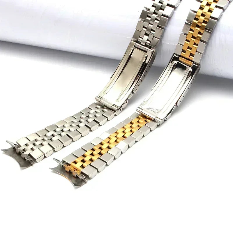 Curved End Jubilee Watch Bracelet – Compatible with Datejust-ChronoCraft-Viva Timepiece