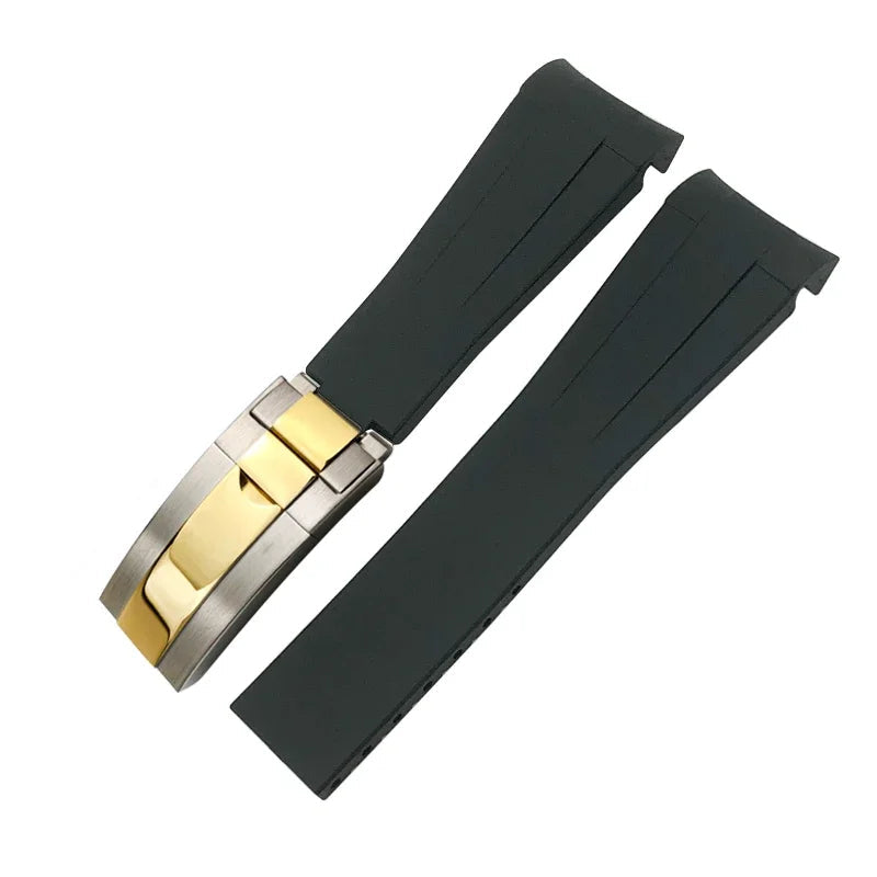Curved Rubber Watch Strap – Compatible with Datejust, Submariner & GMT