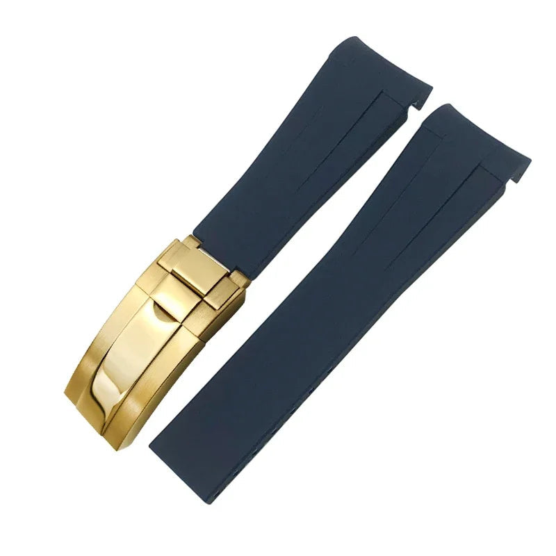 Curved Rubber Watch Strap – Compatible with Datejust, Submariner & GMT