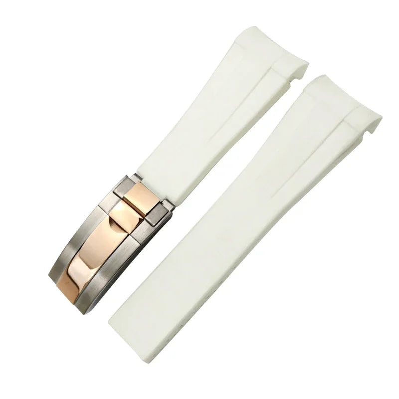 Curved Rubber Watch Strap – Compatible with Datejust, Submariner & GMT