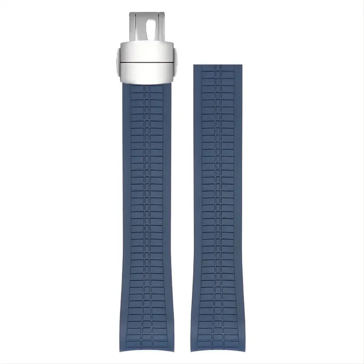 Curved-End Rubber Watch Strap 21mm – Compatible with Patek Philippe Aquanaut 5168G-VivaStraps-Viva Timepiece