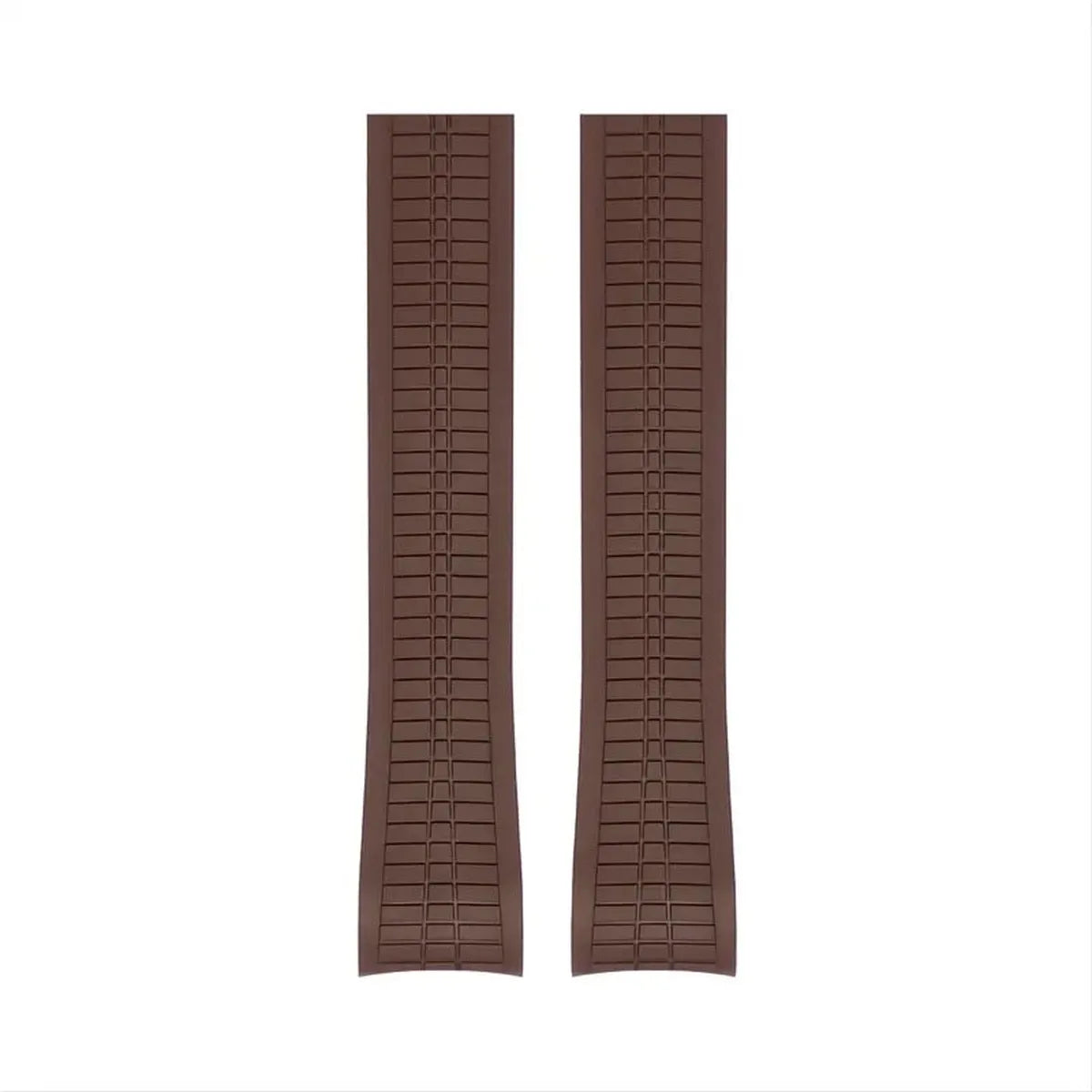 Curved-End Rubber Watch Strap 21mm – Compatible with Patek Philippe Aquanaut 5168G-VivaStraps-Viva Timepiece
