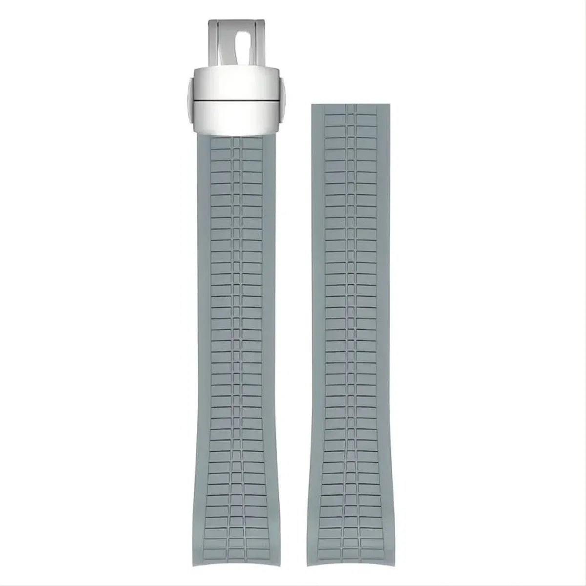 Curved-End Rubber Watch Strap 21mm – Compatible with Patek Philippe Aquanaut 5168G-VivaStraps-Viva Timepiece