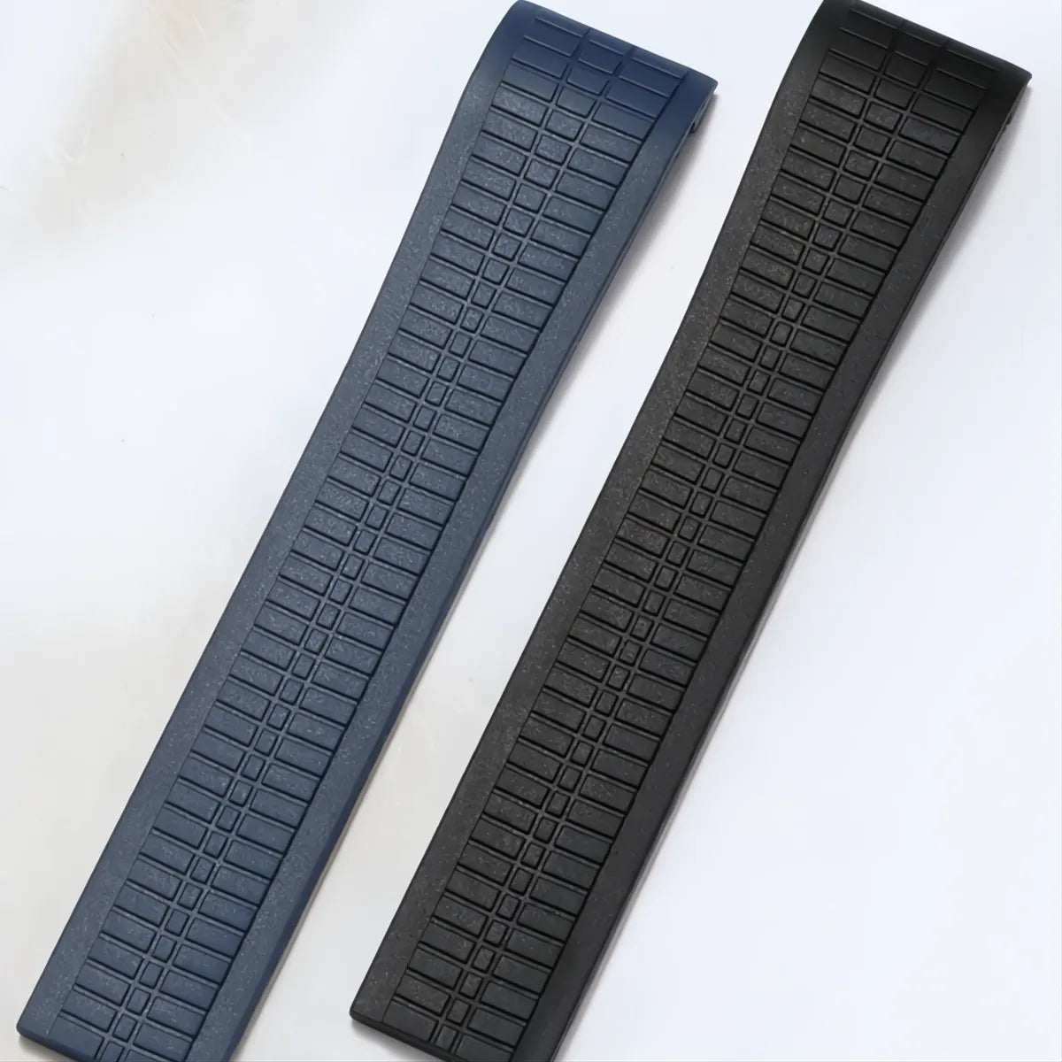 Curved-End Rubber Watch Strap 21mm – Compatible with Patek Philippe Aquanaut 5168G-VivaStraps-Viva Timepiece