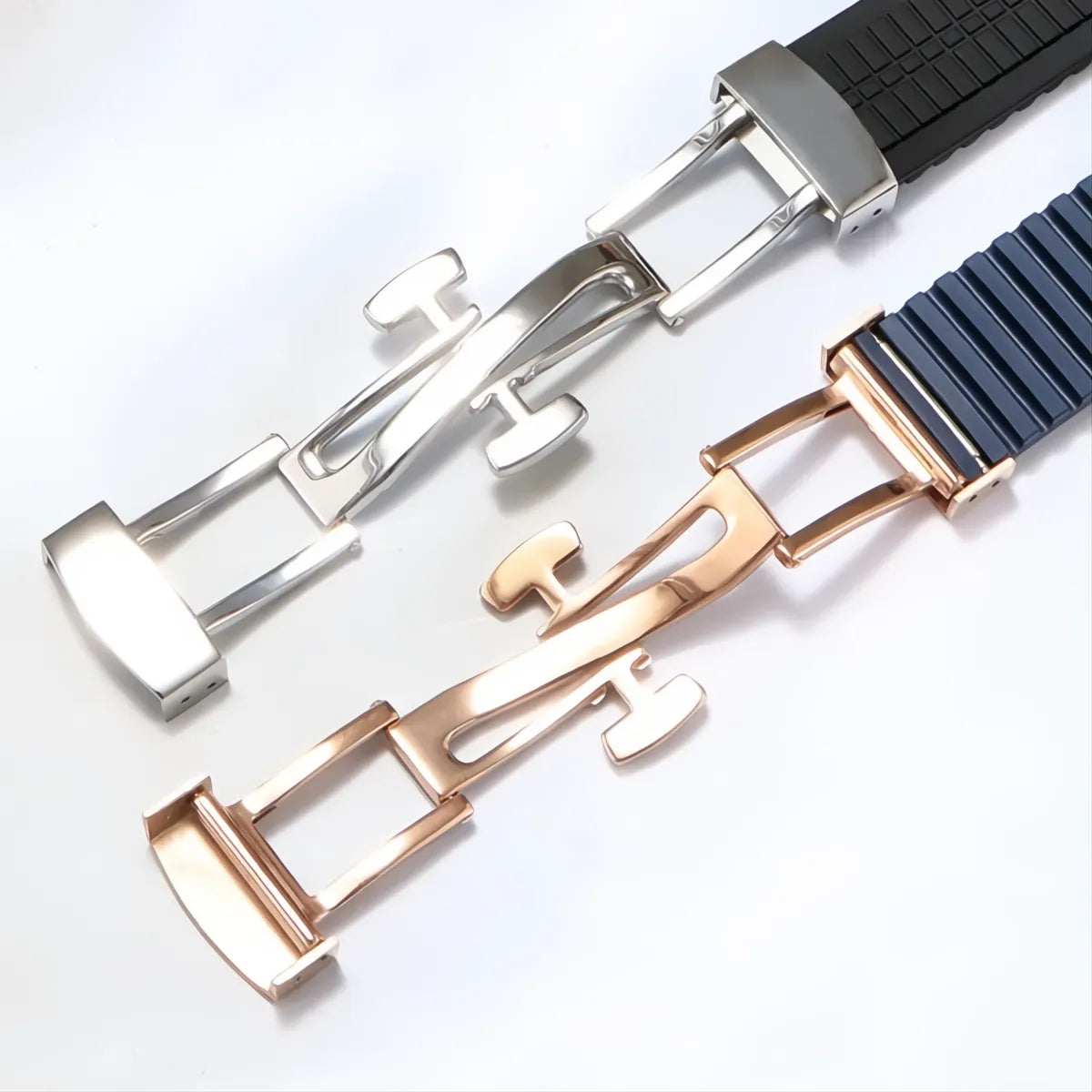 Curved-End Rubber Watch Strap 21mm – Compatible with Patek Philippe Aquanaut 5168G-VivaStraps-Viva Timepiece