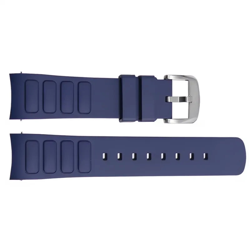 Curved Rubber Watch Strap 22mm – Compatible with Mido Multifort TV M049.526-VivaStraps-Viva Timepiece