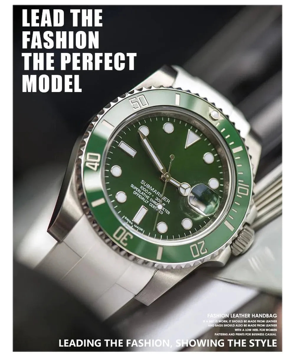 Curved Rubber Watch Strap – Compatible with Datejust, Submariner & GMT