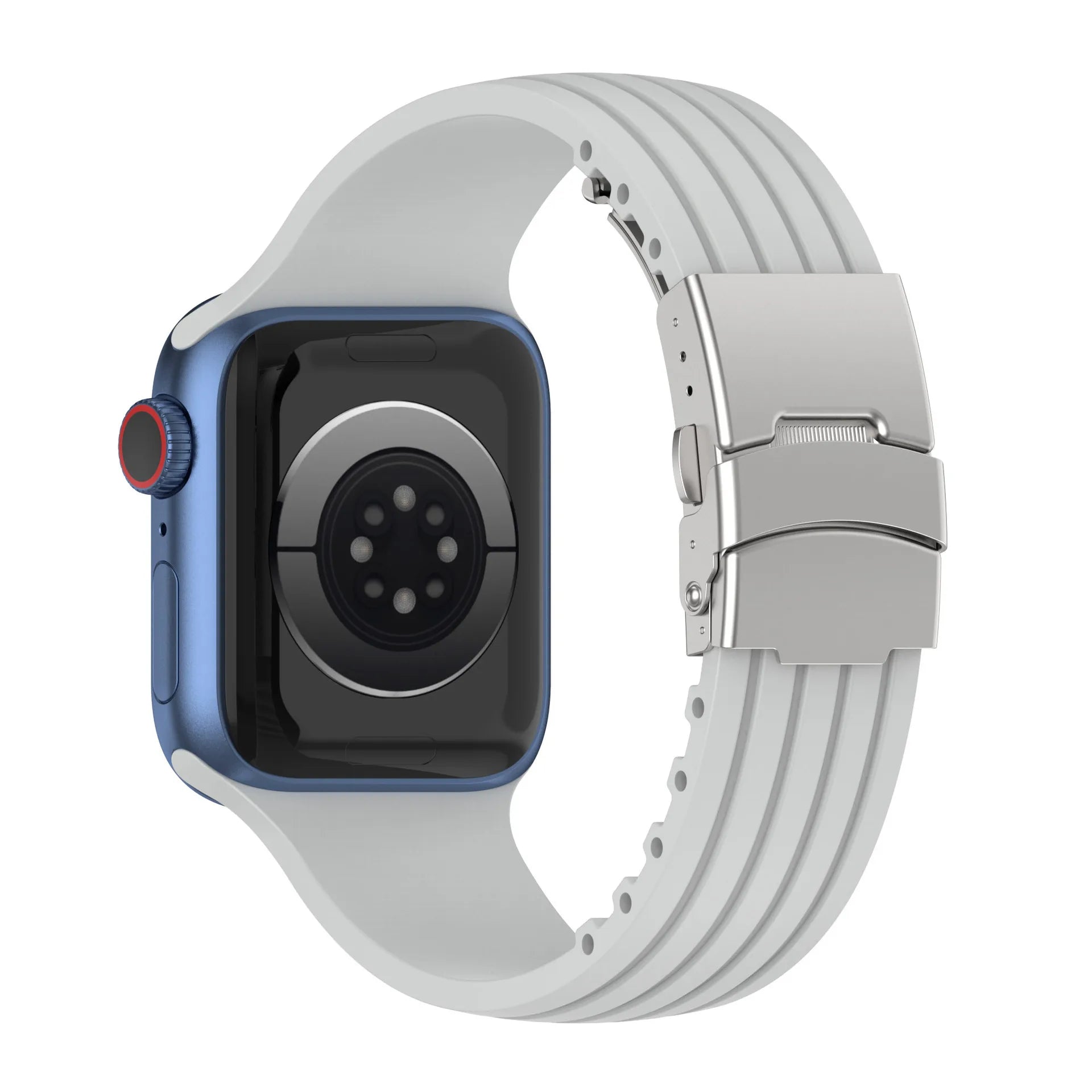 Cut-to-Size Ribbed Silicone Band Compatible with Apple Watch-ModuLoop-Viva Timepiece
