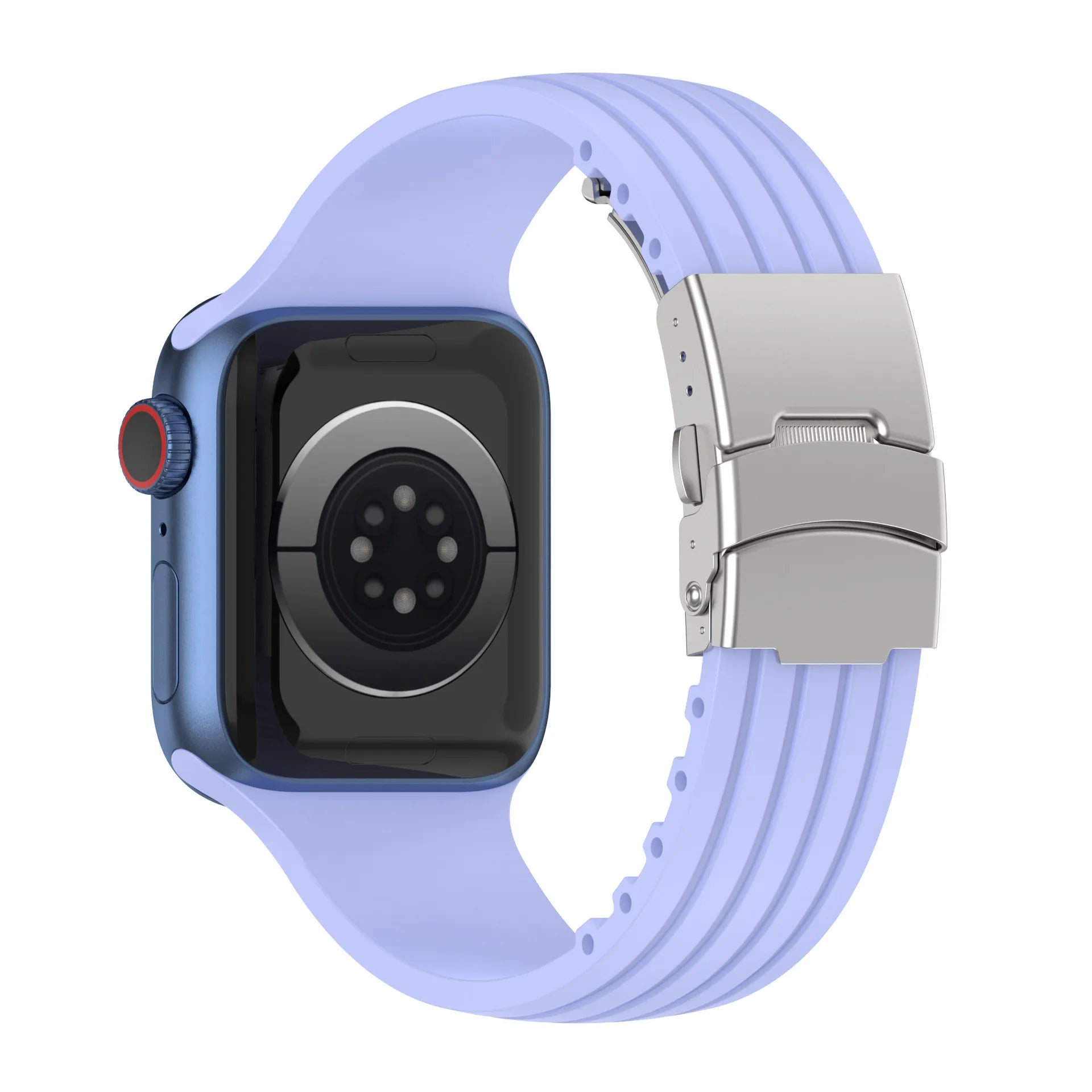 Cut-to-Size Ribbed Silicone Band Compatible with Apple Watch-ModuLoop-Viva Timepiece