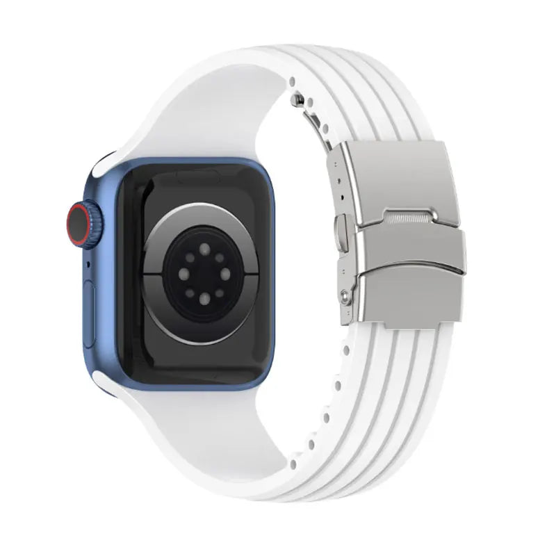 Cut-to-Size Ribbed Silicone Band Compatible with Apple Watch-ModuLoop-Viva Timepiece