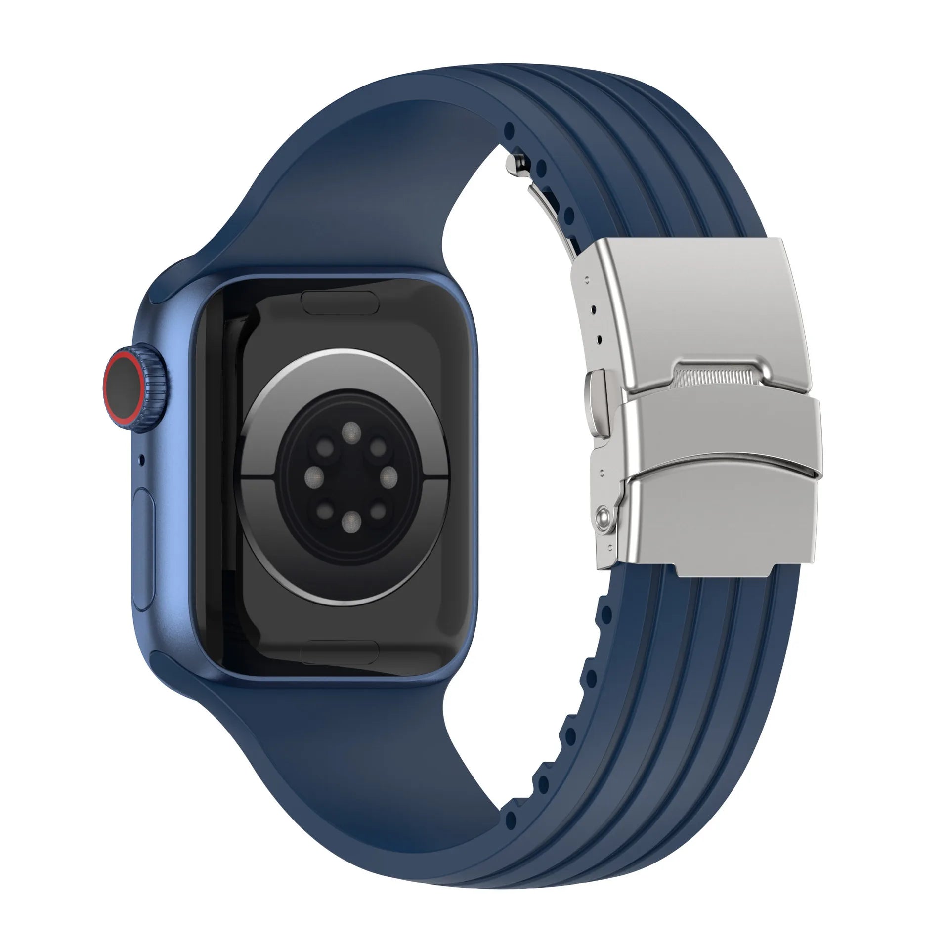 Cut-to-Size Ribbed Silicone Band Compatible with Apple Watch-ModuLoop-Viva Timepiece