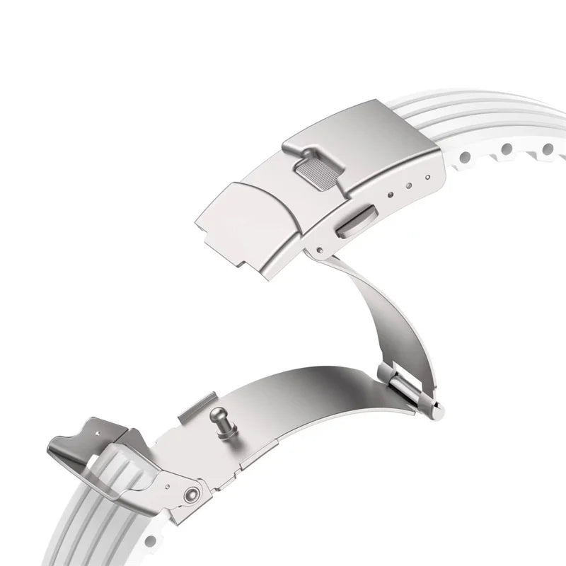 Cut-to-Size Ribbed Silicone Band Compatible with Apple Watch-ModuLoop-Viva Timepiece