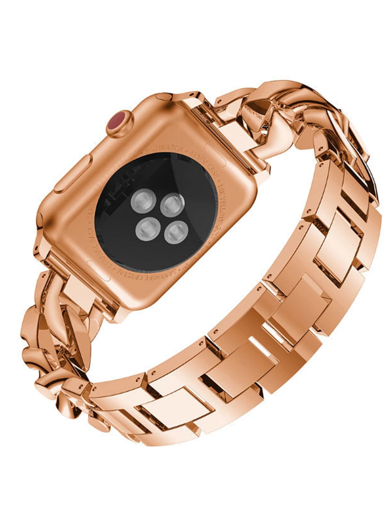 Diamond Cuban Link Bracelet – Compatible with Apple Watch-Tivra-Viva Timepiece