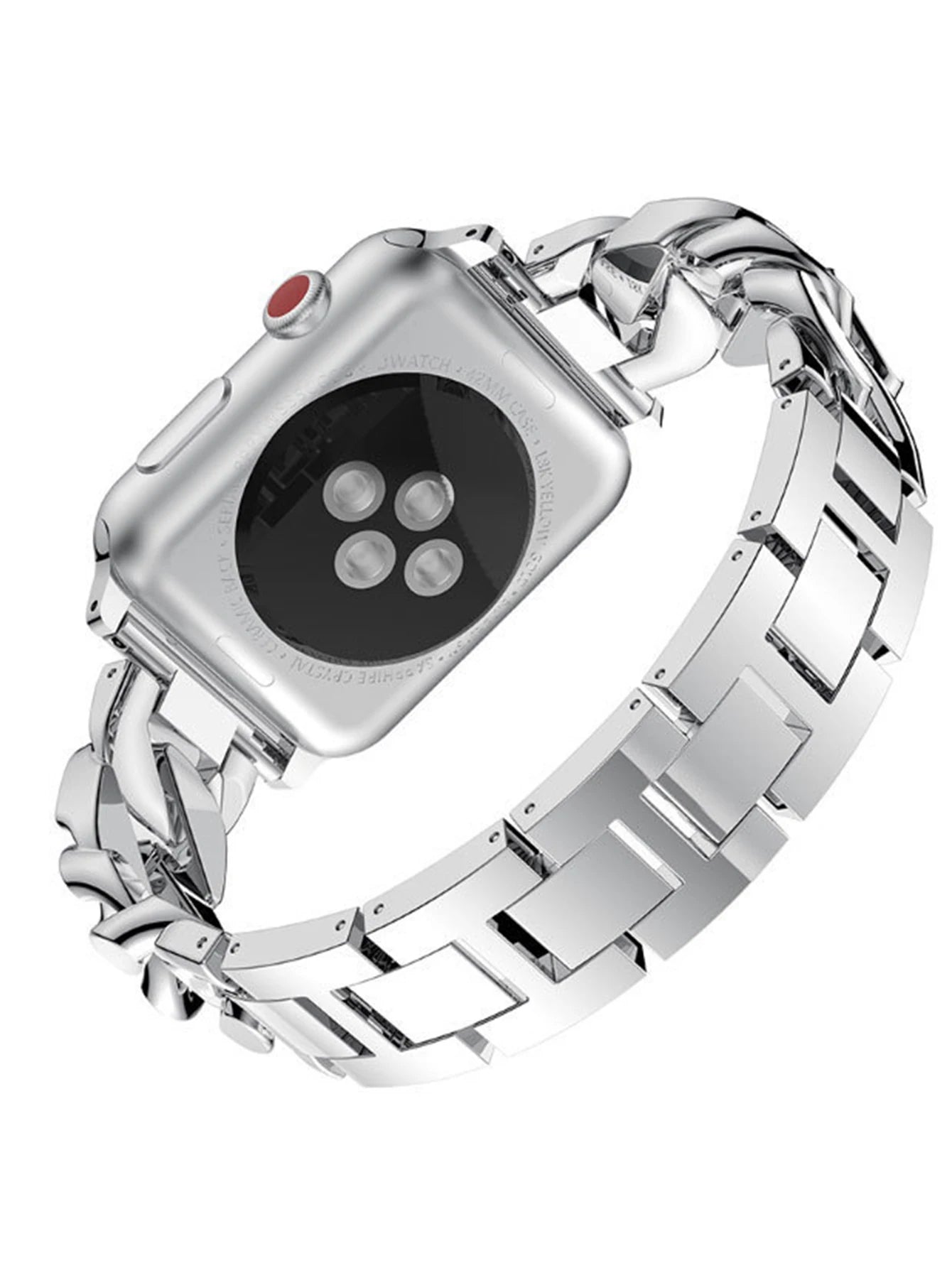 Diamond Cuban Link Bracelet – Compatible with Apple Watch-Tivra-Viva Timepiece