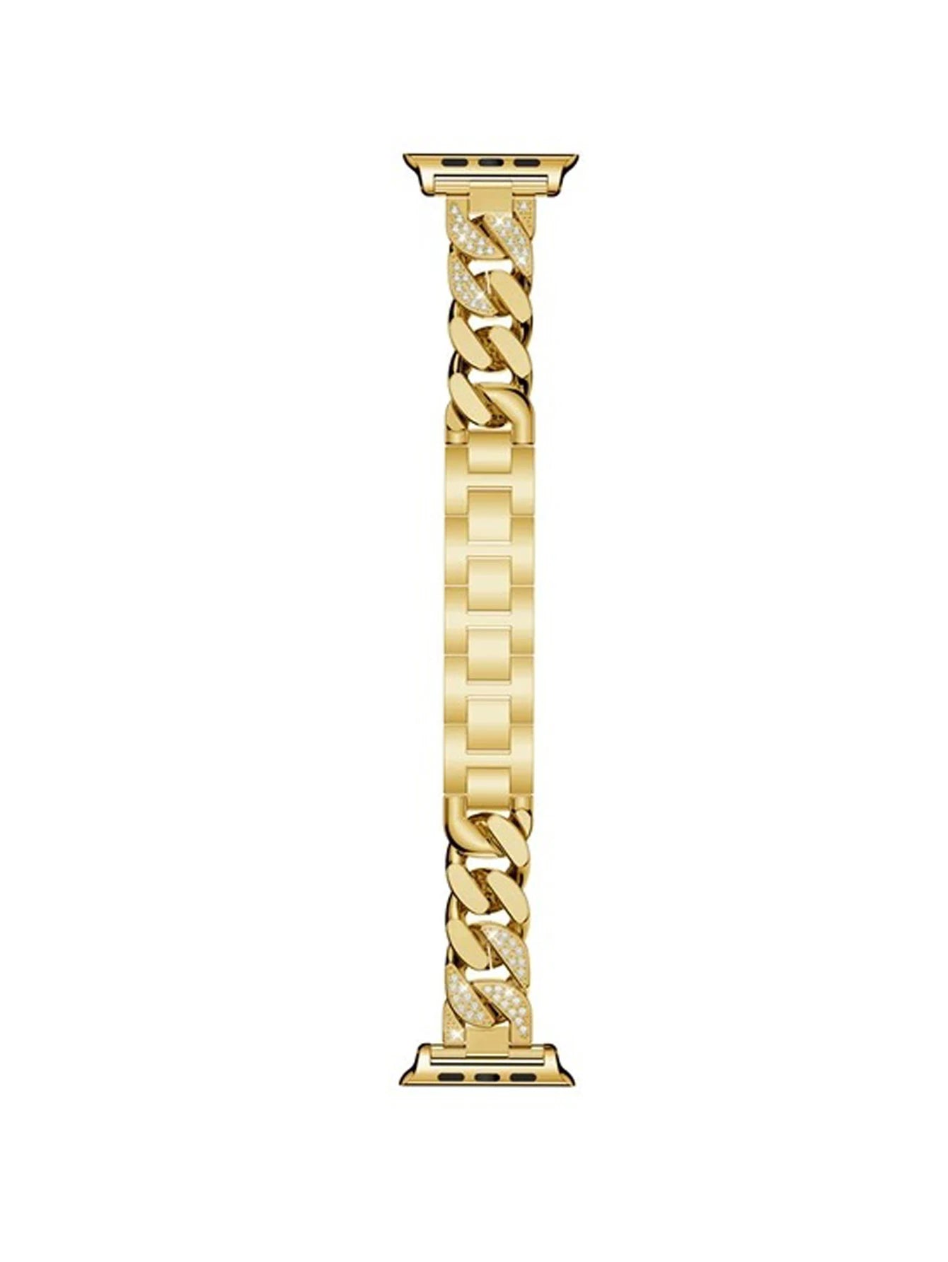 Diamond Cuban Link Bracelet – Compatible with Apple Watch-Tivra-Viva Timepiece