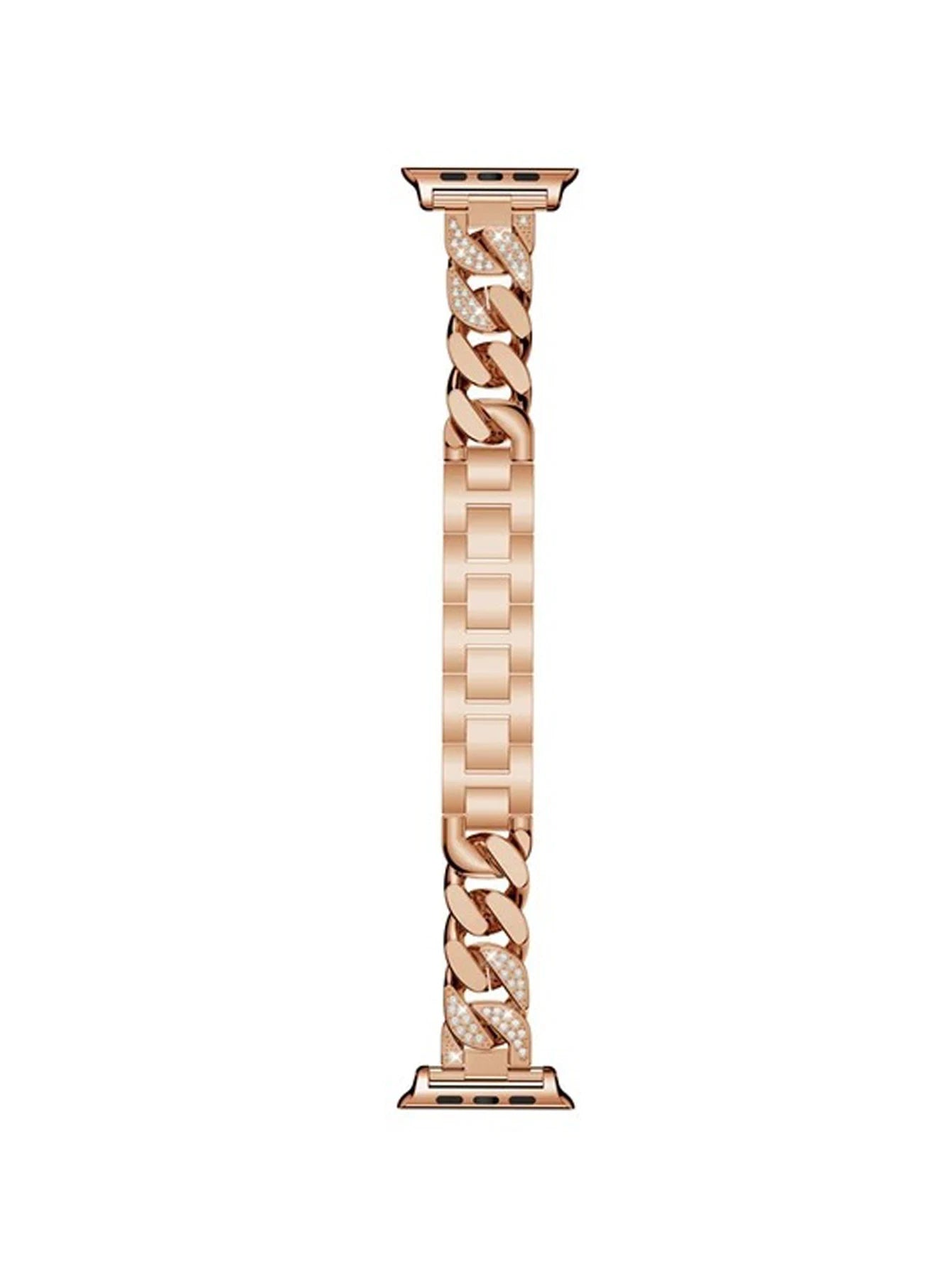 Diamond Cuban Link Bracelet – Compatible with Apple Watch-Tivra-Viva Timepiece