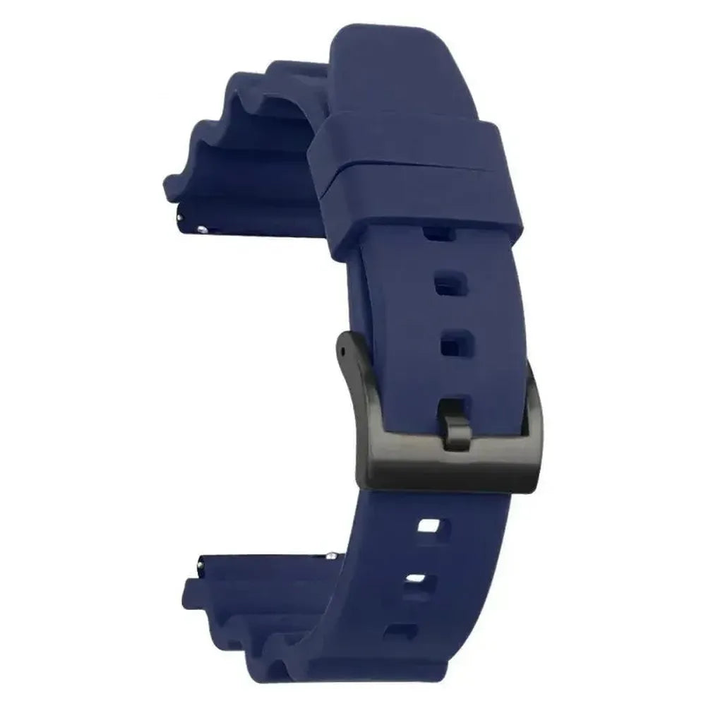 Silicone Sport Watch Strap with Quick Release – 20mm / 22mm, Stainless Steel Buckle-VivaStraps-Viva Timepiece